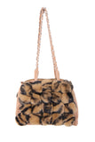 Fluffy Faux Fur Pom Pom Chain Shoulder Handbag