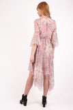 Paisley Print Floaty Maxi Frill Dress