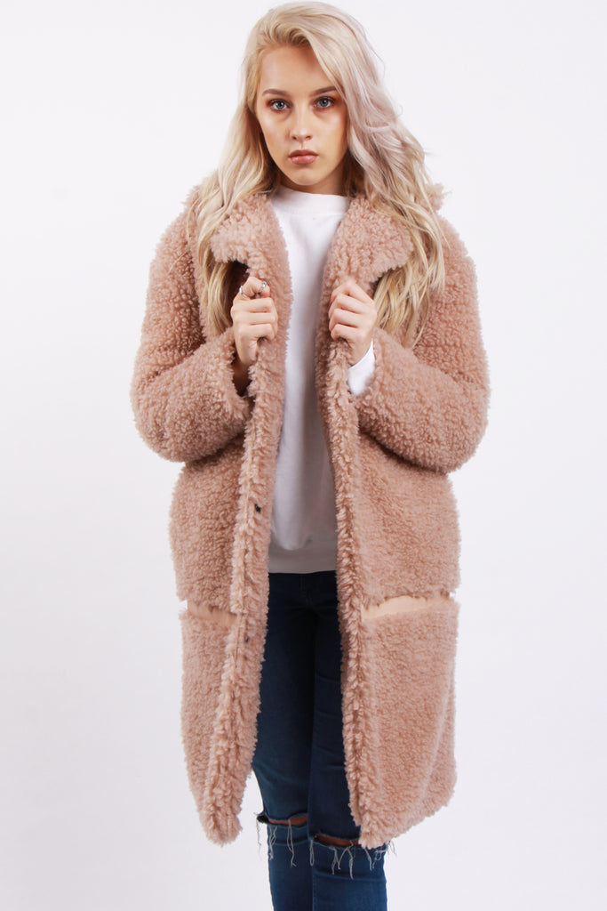 Shaggy teddy bear coat cheap