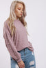 Knitted Jumper Top with Pearl