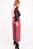 High Waist Elasticated Pleated Culotte Trouser
