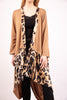 Oversized Leopard Print Long Sleeve Jacket