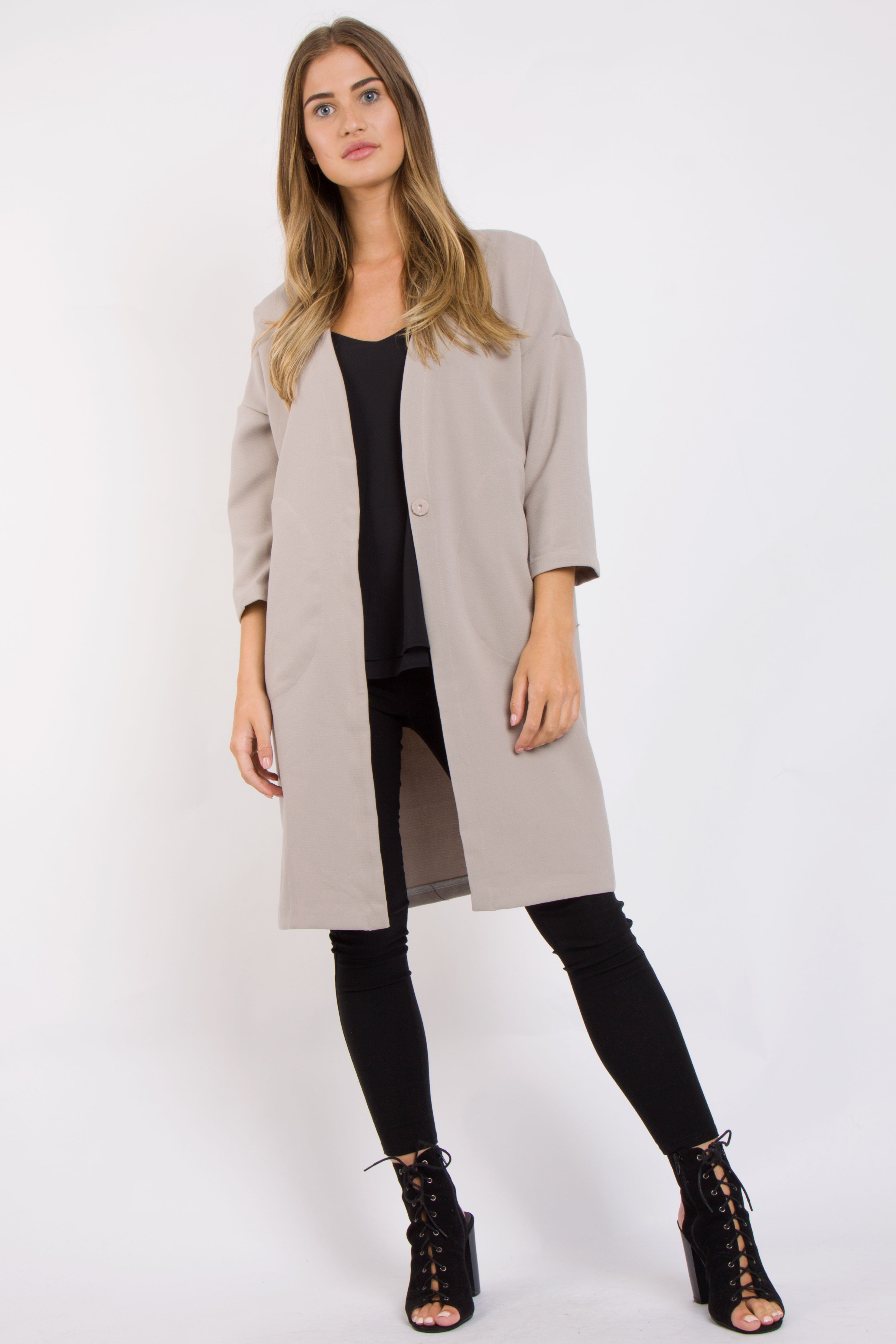 Longline blazer deals jacket