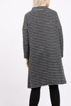 Stripe Knitted Jumper Dress with Pocket