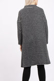 Stripe Knitted Jumper Dress with Pocket