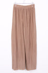 High Waist Elasticated Pleated Culotte Trouser