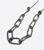 Diamante and Baguette Gem Chain Necklace