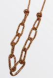 Diamante and Baguette Gem Chain Necklace