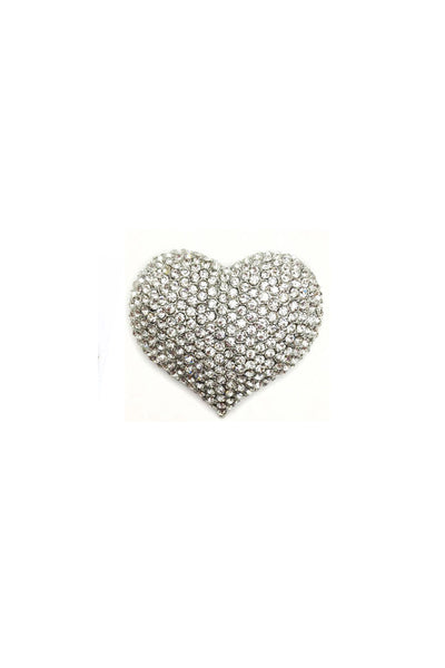 Small Heart Diamante Brooch