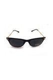 Square double tinted light frame sunglasses