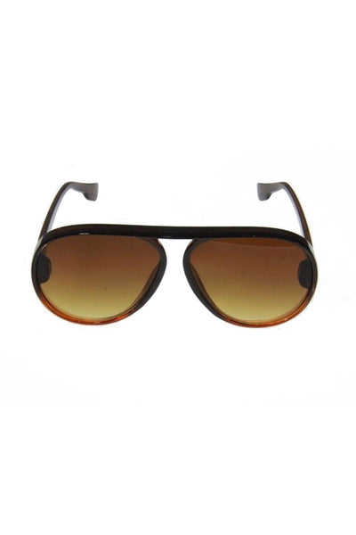 Round Over-sized Plastic Frame Sunglasses