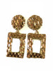 Round & Square Diamante Earrings