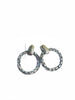 Full Diamante Ring Shape Earrings