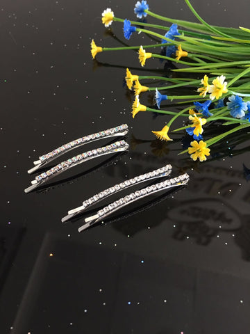 small Diamante hair slide