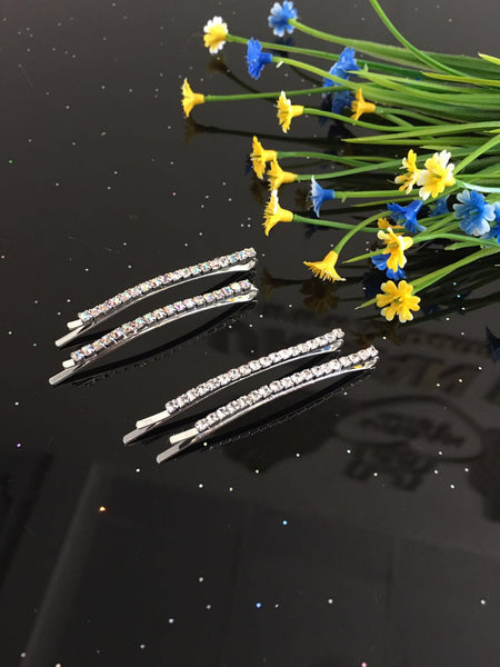 small Diamante hair slide