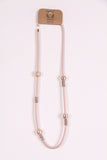 Long lagenlook necklace double threads with Pearl