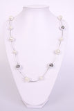 Urban Mist Necklace Metal  & Color Sphere in a Link