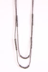 Long Lagen Look Double thread Necklace by Urban Mist