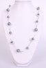 Urban Mist Necklace Metal  & Color Sphere in a Link