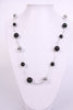 Urban Mist Necklace Metal  & Color Sphere in a Link