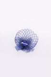 Navy Blue Flower Mesh Fascinator