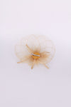 Gold Mesh Flower Fascinator