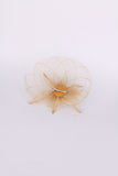 Gold Mesh Flower Fascinator