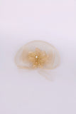 Gold Flower Mesh Fascinator for wedding