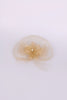 Gold Flower Mesh Fascinator for wedding