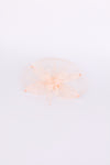 Peach Flower Mesh Fascinator for wedding