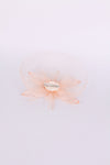 Peach Flower Mesh Fascinator
