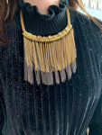 Short Chain Tassel Golden Necklace