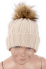 KID Detachable Faux Fur Bobble Pom Pom Hat