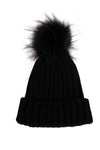 Detachable Faux Fur Bobble Pom Pom Hat