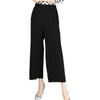 High Waist Elasticated Pleated Culotte Trouser