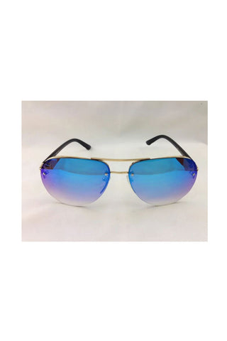 Aviator Sunglasses with Tinted mirrors and solid plastic arms
