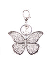 Butterfly Diamante Chunky Keyring