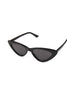black cat eye sunglasses front view
