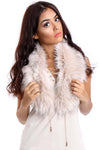 Faux Raccoon Fur Collar Scarf