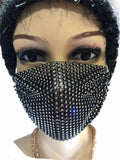 Diamante Crystal Face Covering Mask