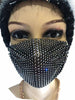 Diamante Crystal Face Covering Mask