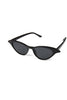 Curved Narrow Cat Eye Sunglasses