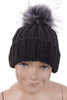 KID Detachable Faux Fur Bobble Pom Pom Hat