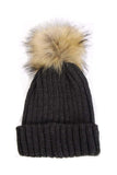 KID Detachable Faux Fur Bobble Pom Pom Hat