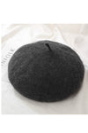 Woolen Beret Hat in grey