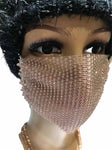 Diamante Crystal Face Covering Mask