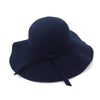 Oversized Bow Felt Fedora Hat