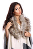 Faux Raccoon Fur Collar Scarf