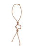 Sparkly Diamonte Star Shape Long Necklace With Tassle