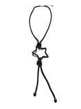 Sparkly Diamonte Star Shape Long Necklace With Tassle